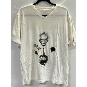 Sonoma Women's Life + Style Sun Drenched Short Sleeve Tee White Large 100% Cotto